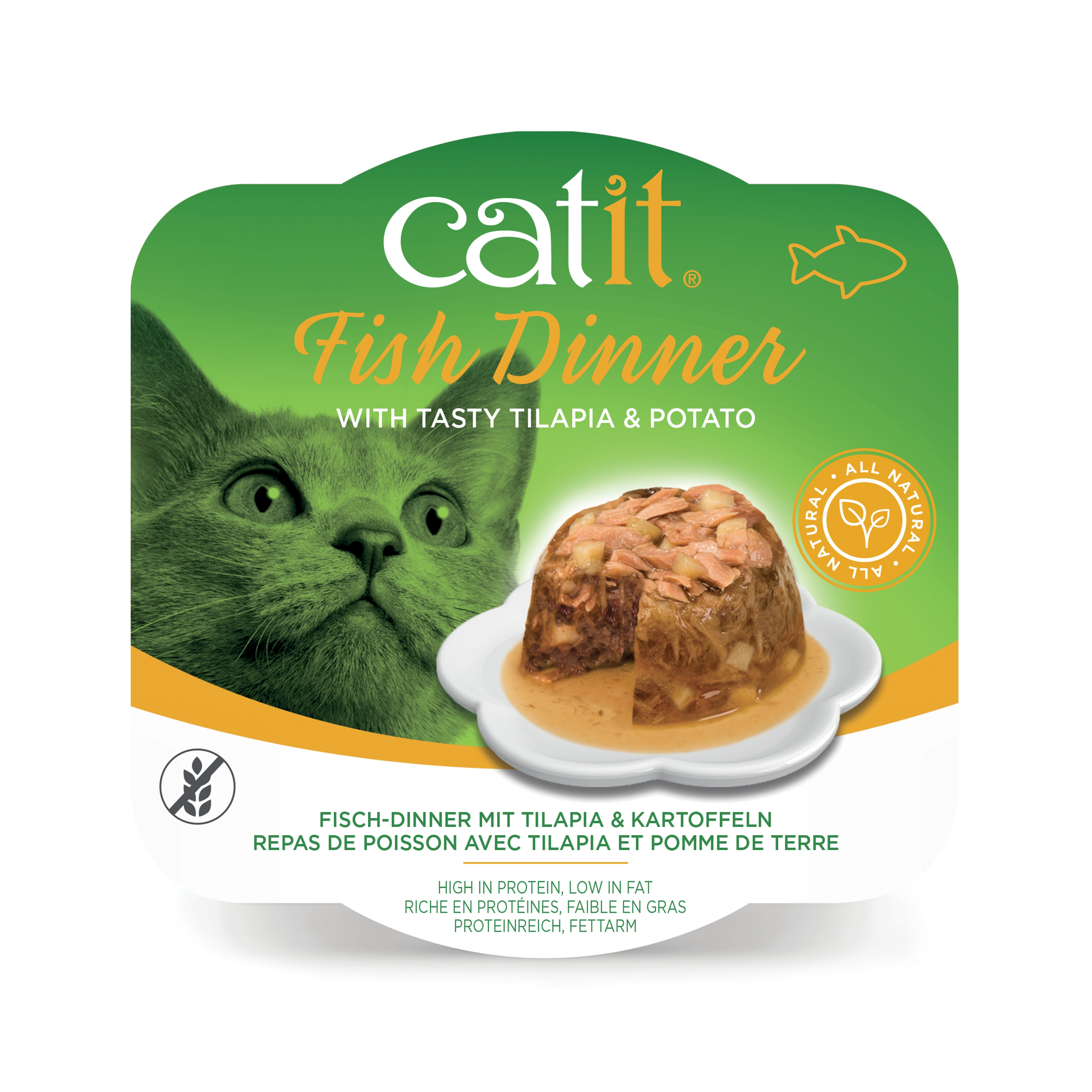 Catit Fish Dinner Tilapia & Potato 80 g 6pcs/box