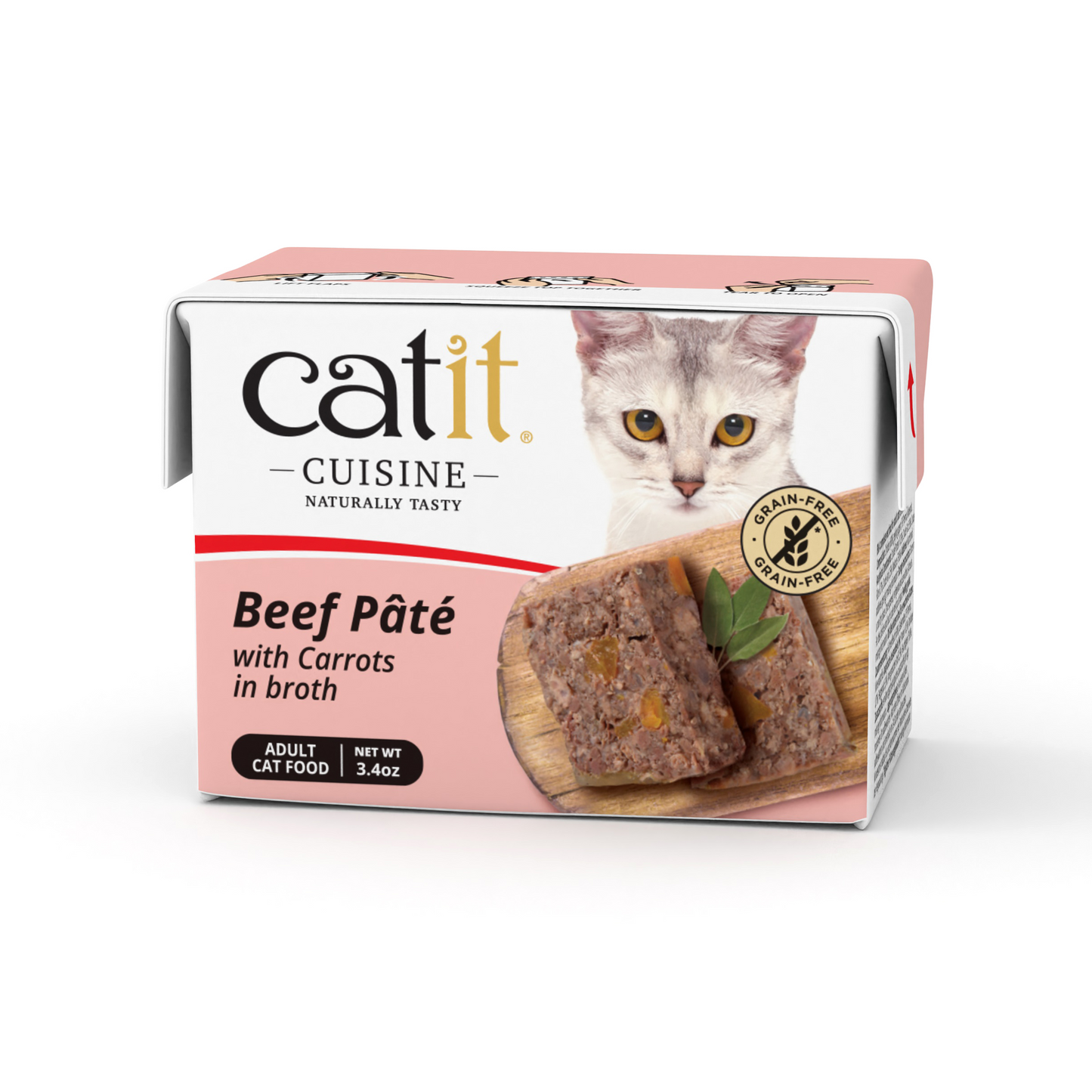 Catit Cuisine Beef Pate with Carrots 95 g Tetra 12pcs/box