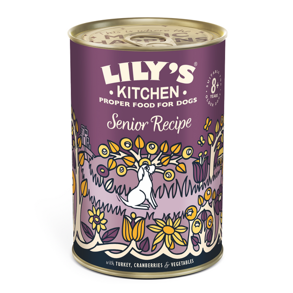 Lily's Kitchen Senior Recipe Dog Wet Food 400G Pack of 6