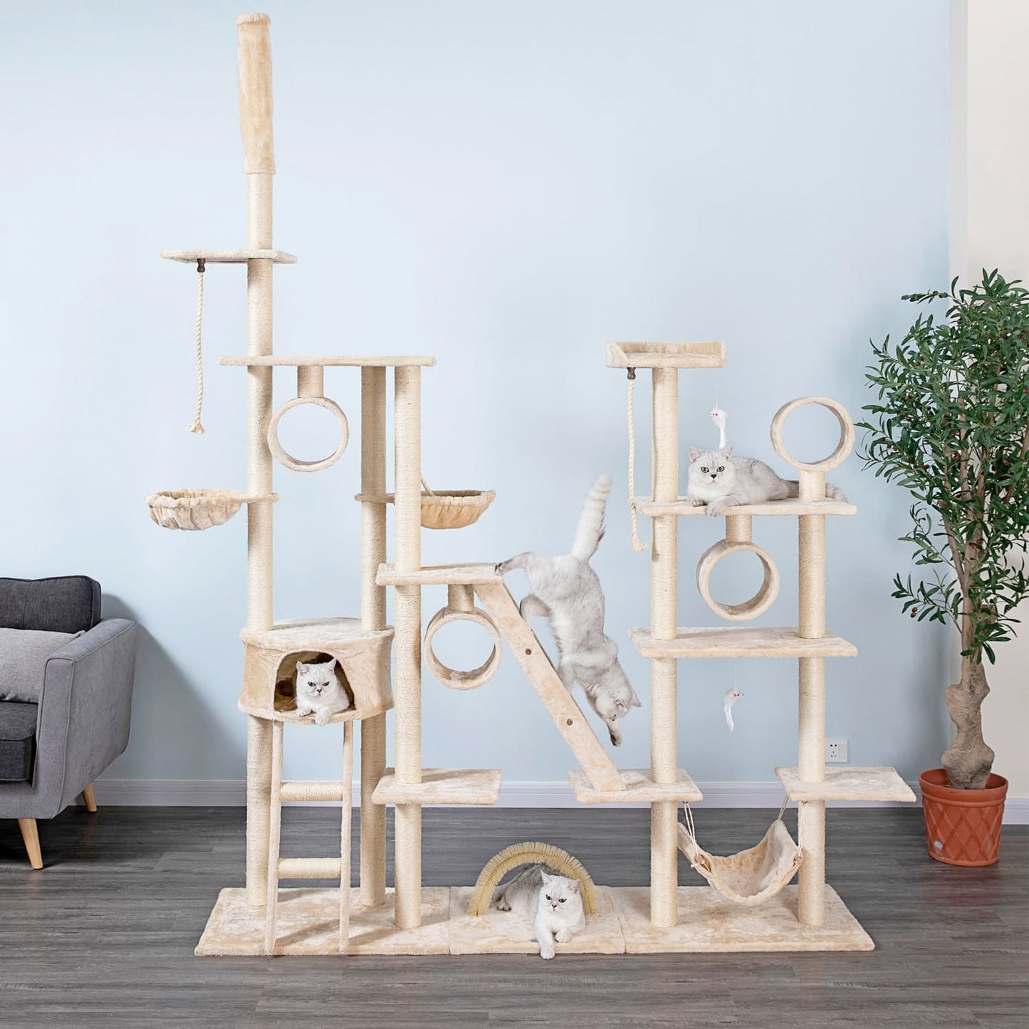 108" Cat Tree Condo Furniture
