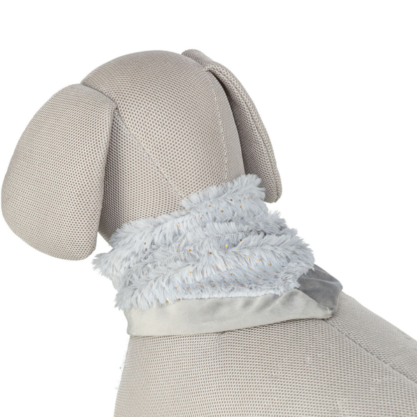 Trixie Plush Xmas Neckerchief for Dogs - GREY