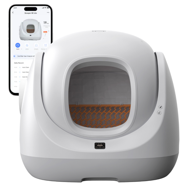 Catlink SE Lite AI Self Cleaning With Odour Removal Cat Litter Box 64x56x60cm - Grey