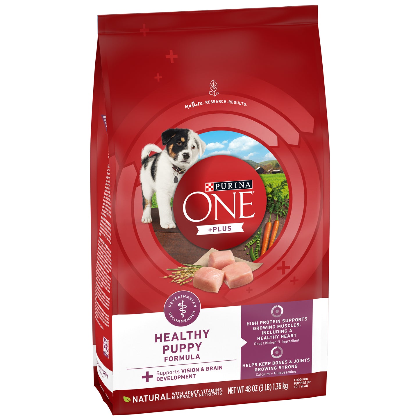 (1.36kg) Purina ONE Plus Dry Puppy Food Healthy Puppy Formula