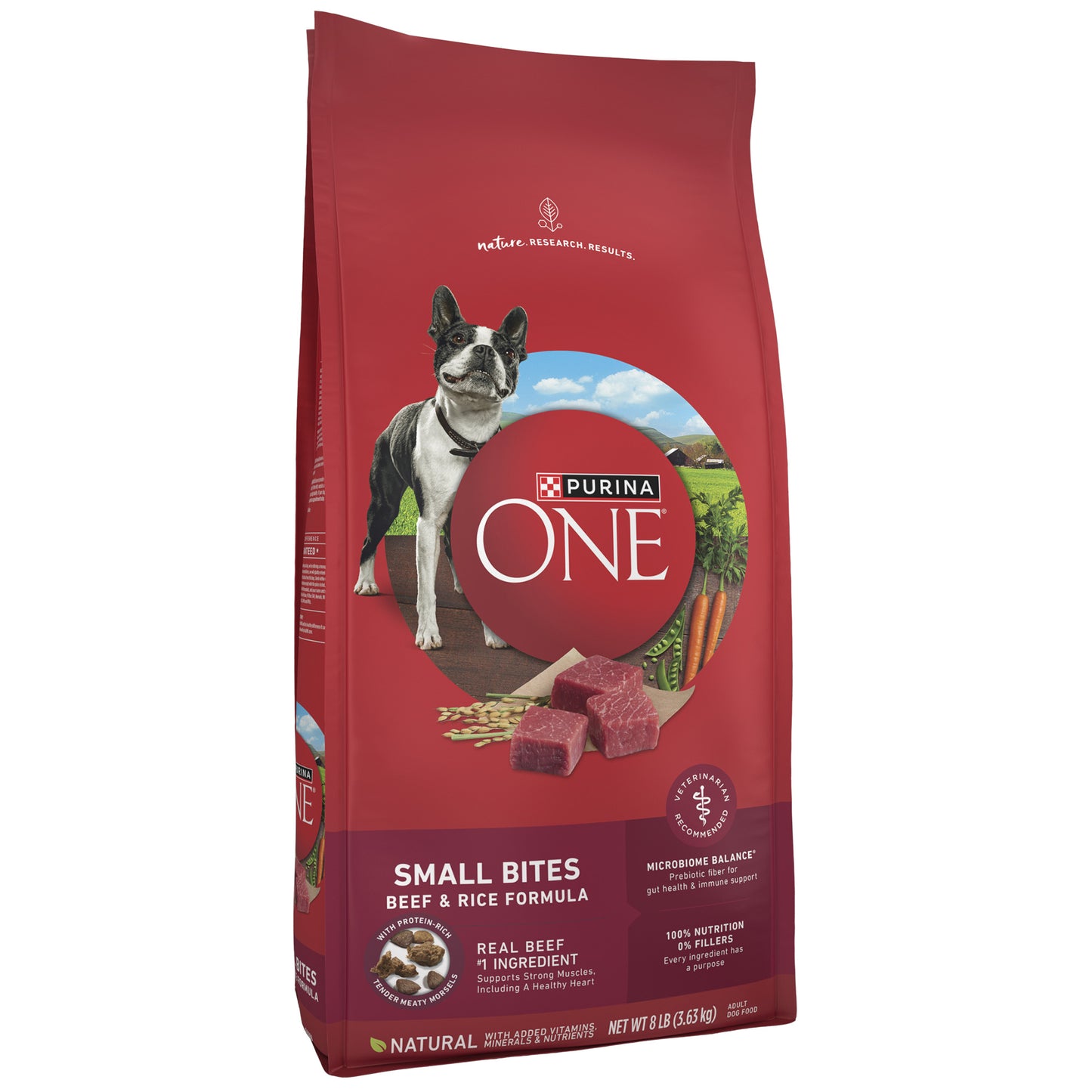 (3.63kg) Purina ONE Small Bites Dry Dog Food Beef & Rice Formula