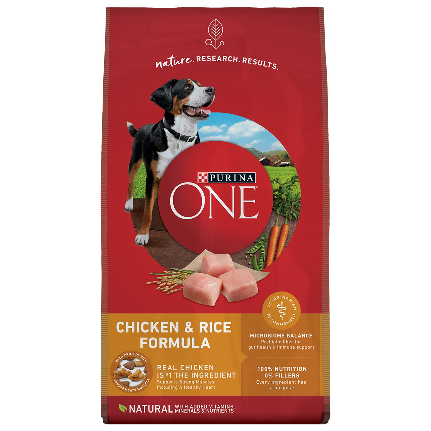 (3.63kg) Purina ONE Dry Dog Food with Chicken & Rice Formula