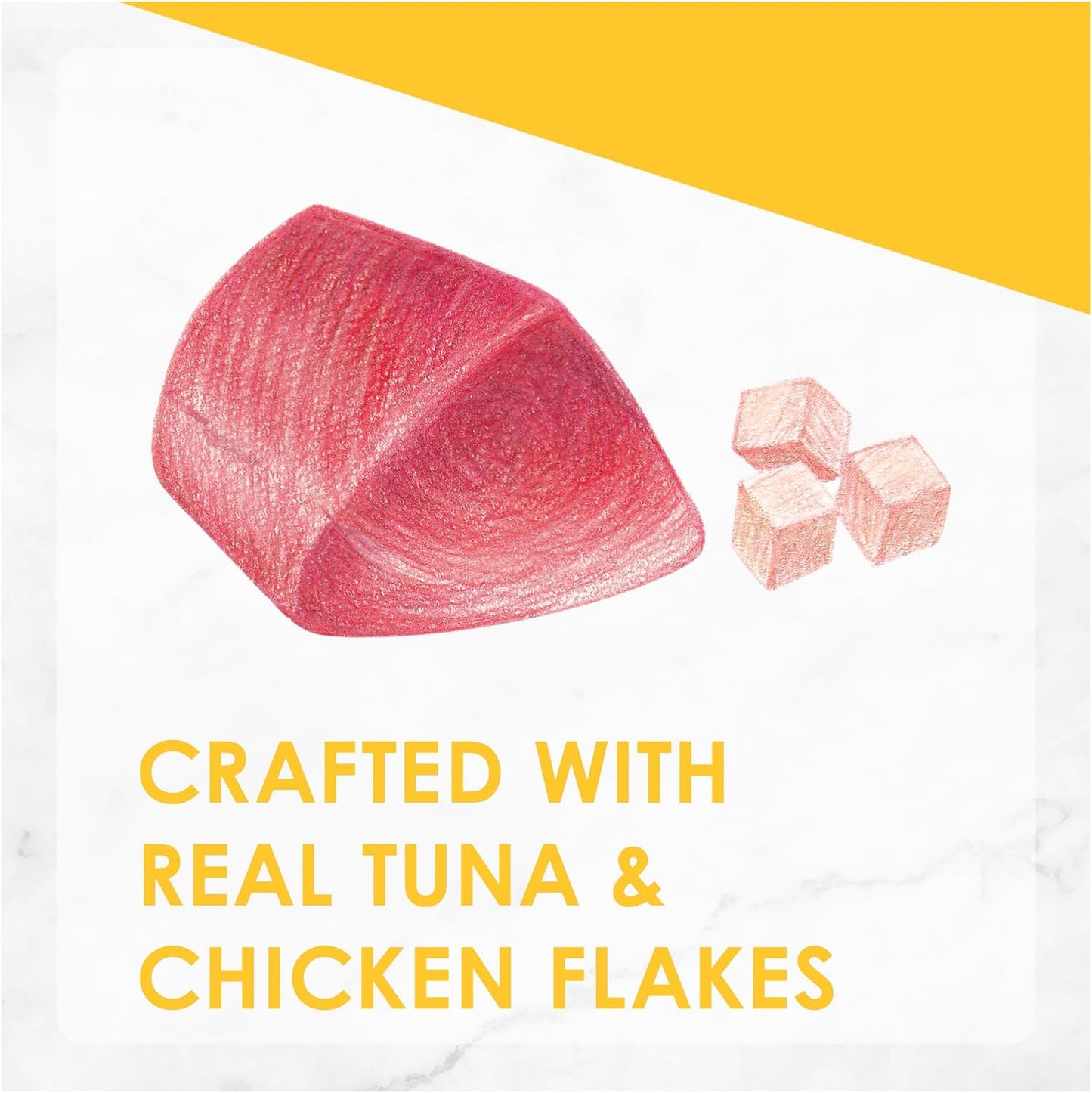 10gm (Pack of 60) Purina Fancy Feast Puree Kiss Tuna with Chicken Flakes Wet Cat Food