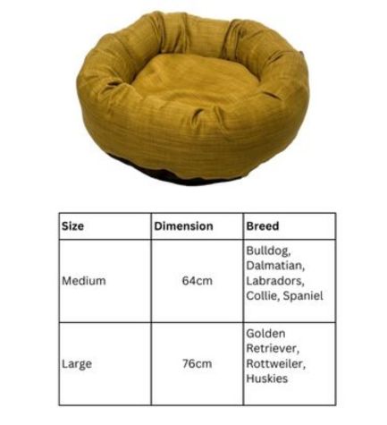 Danish Design Allsorts Palma Green Donut Bed for Dogs