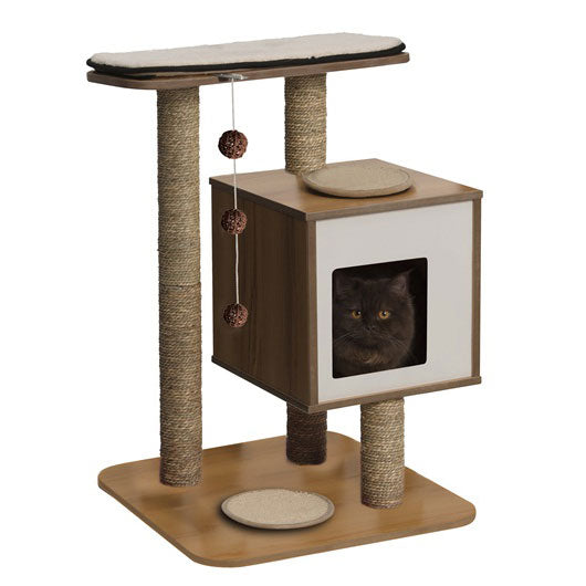 Catit Vesper Cat Furniture VBase Walnut