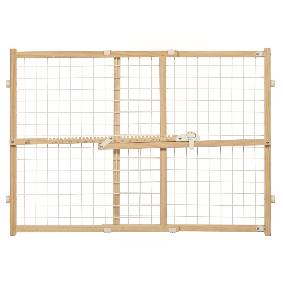 Wood and Wire Mesh Pet Gate - 24 inch