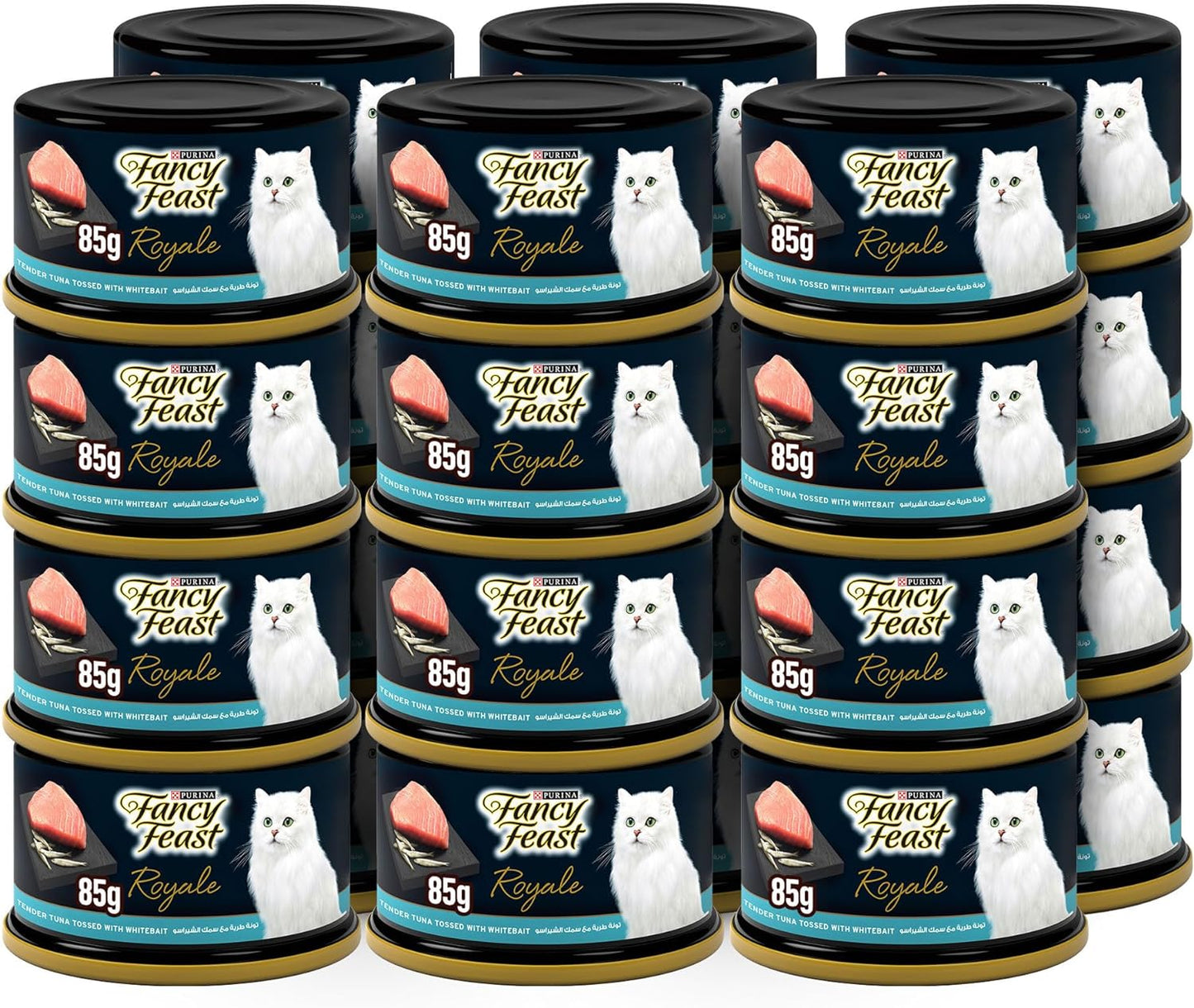 85gm Pack of 24 Purina Fancy Feast Royale Tender Tuna & Whitebait Wet Cat Food
