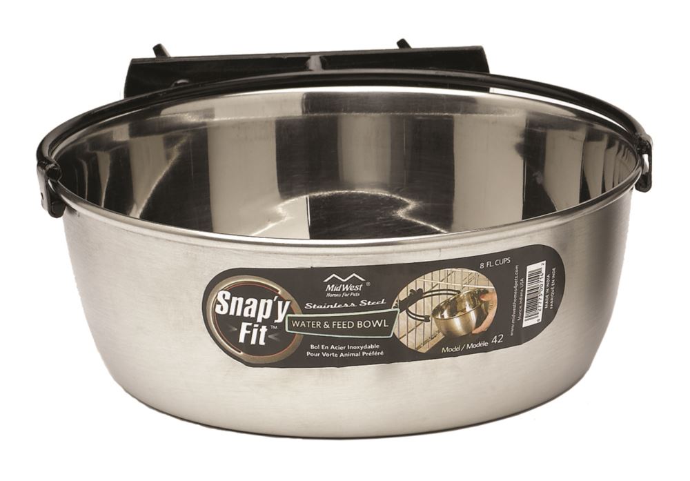 Snap'y Fit Stainless Steel Bowl - 2 Quart