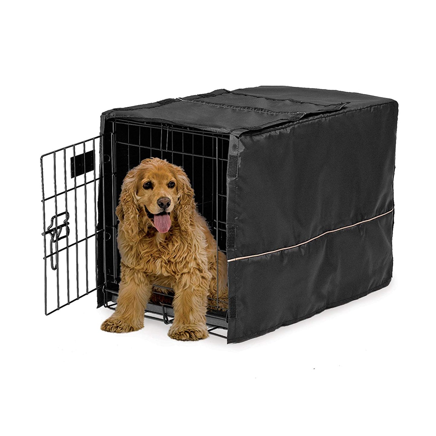Black Polyester Pet Crate Covers - 30 inch