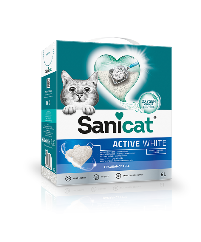 SaniCat Active White 6L Unscented