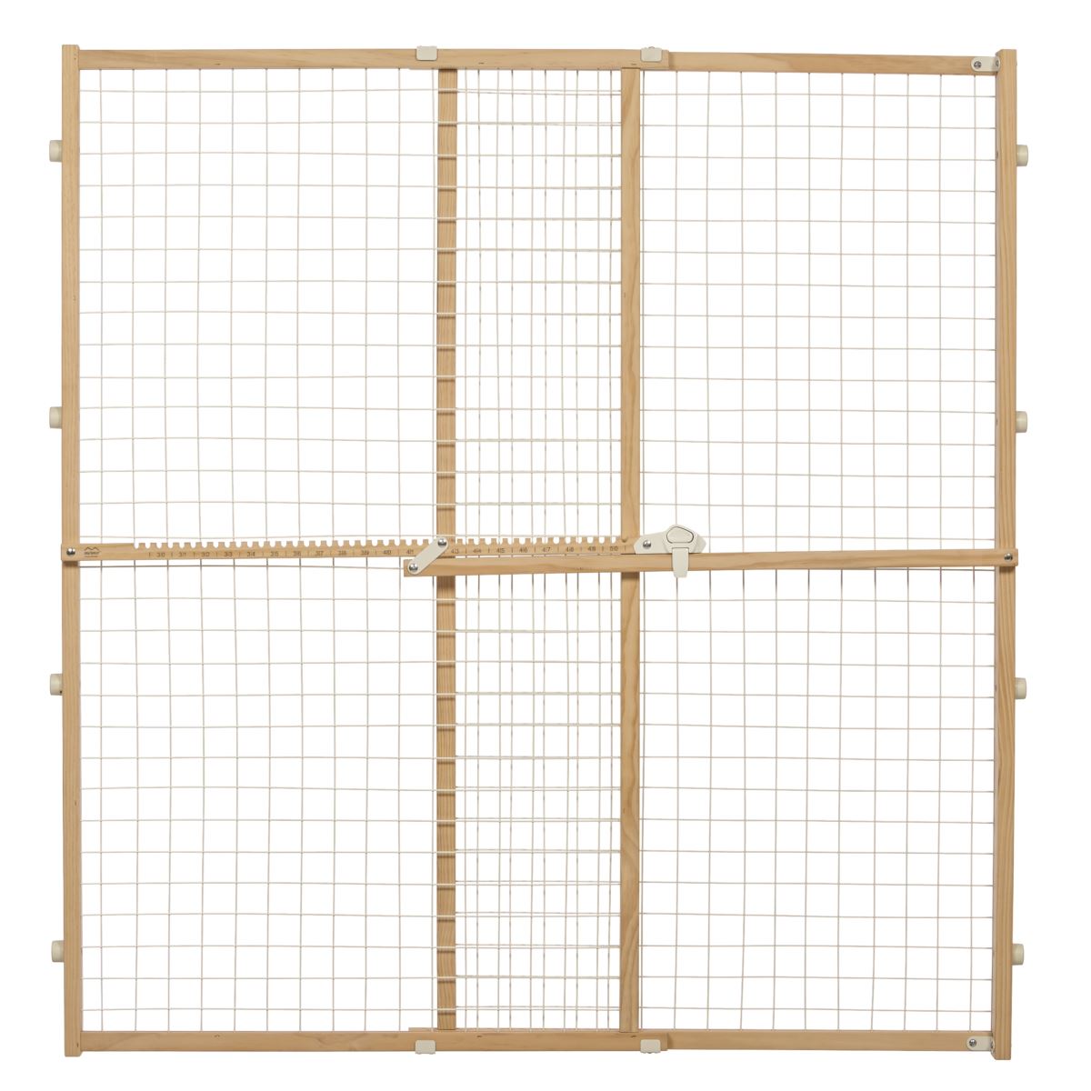Wood and Wire Mesh Pet Gate - 44 inch
