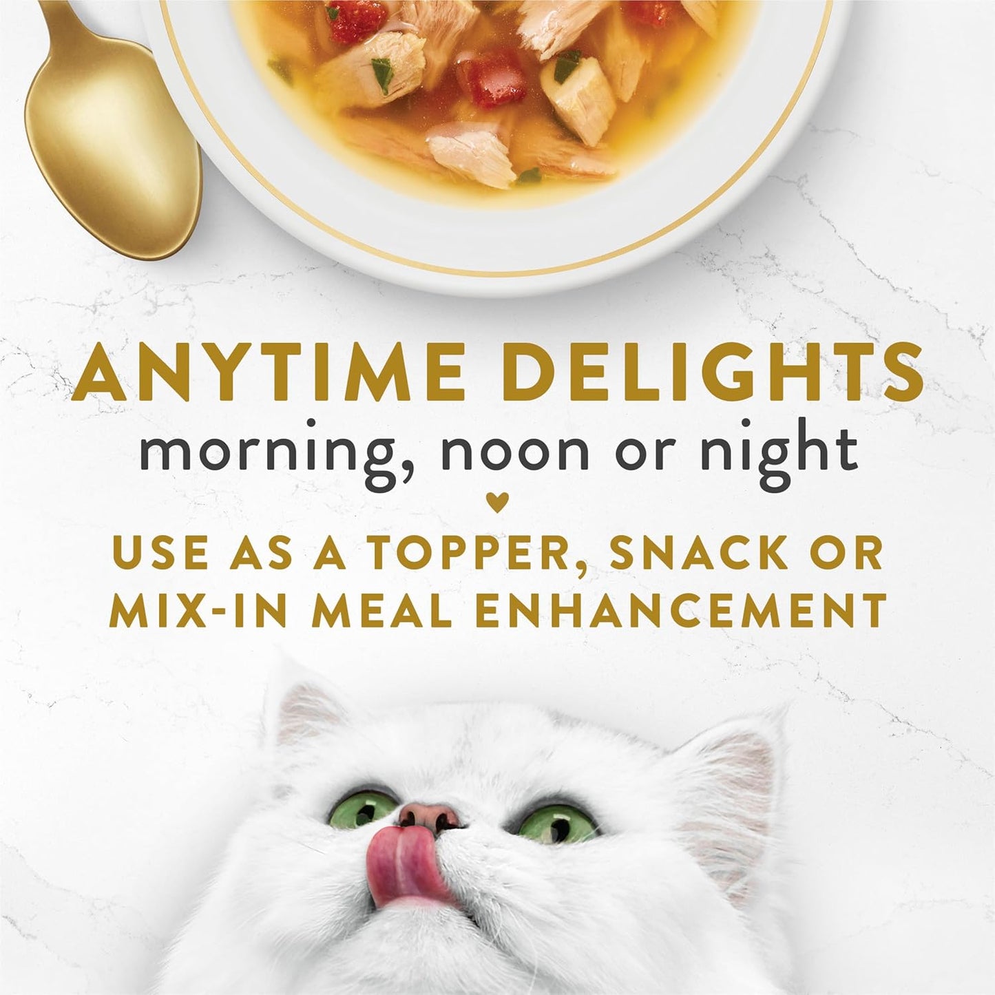 40gm (Pack of 16) Purina Fancy Feast Broths Tuna & Vegetables Wet Cat Food Complement