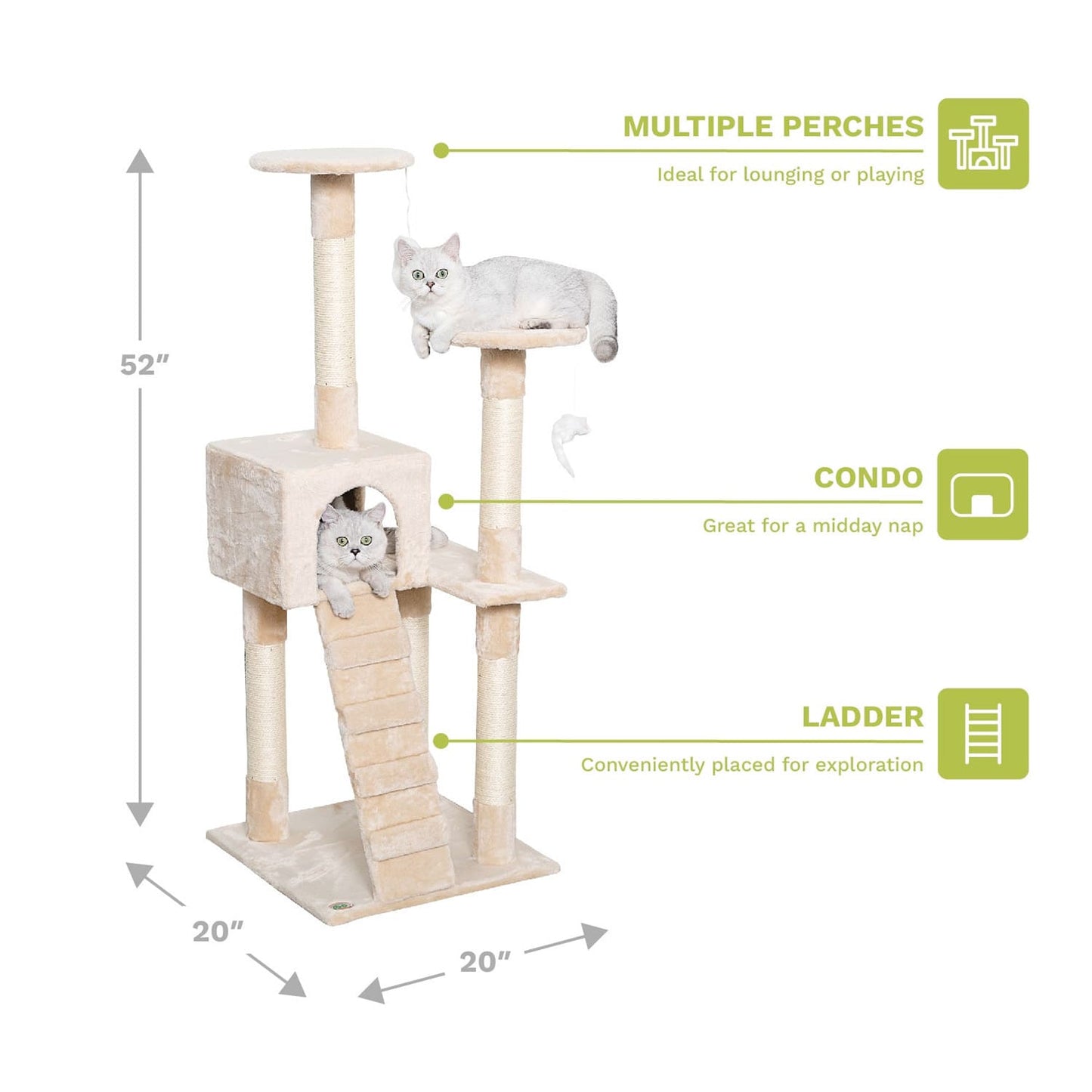 52" Cat Tree Condo