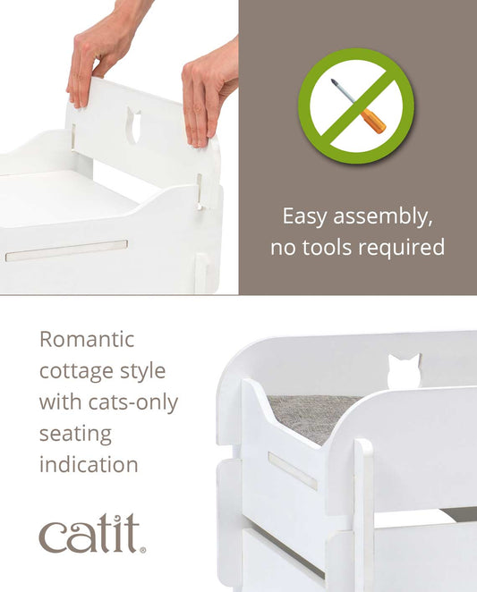 Catit Vesper Cat Furniture Cottage White