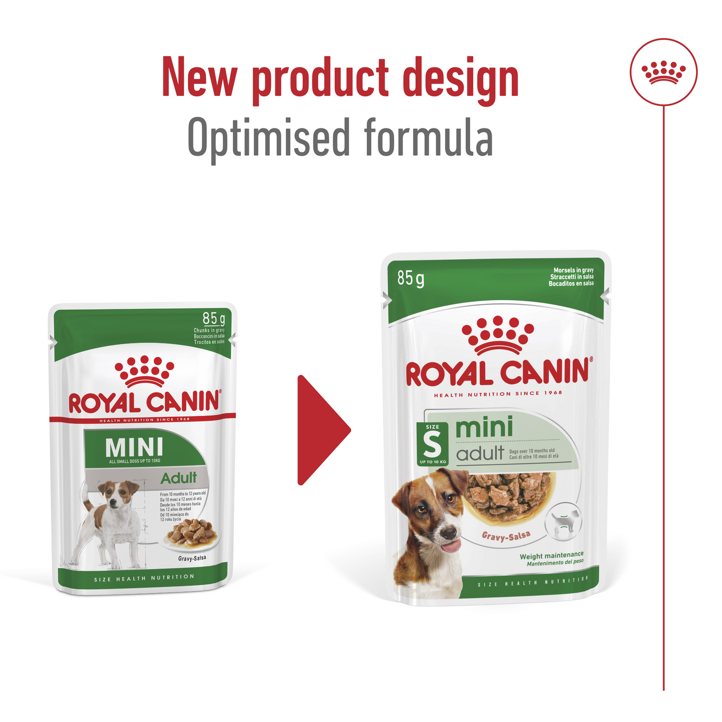 Royal Canin 12 x 85 gm Size Health Nutrition Mini Adult (Wet Food Pouches)