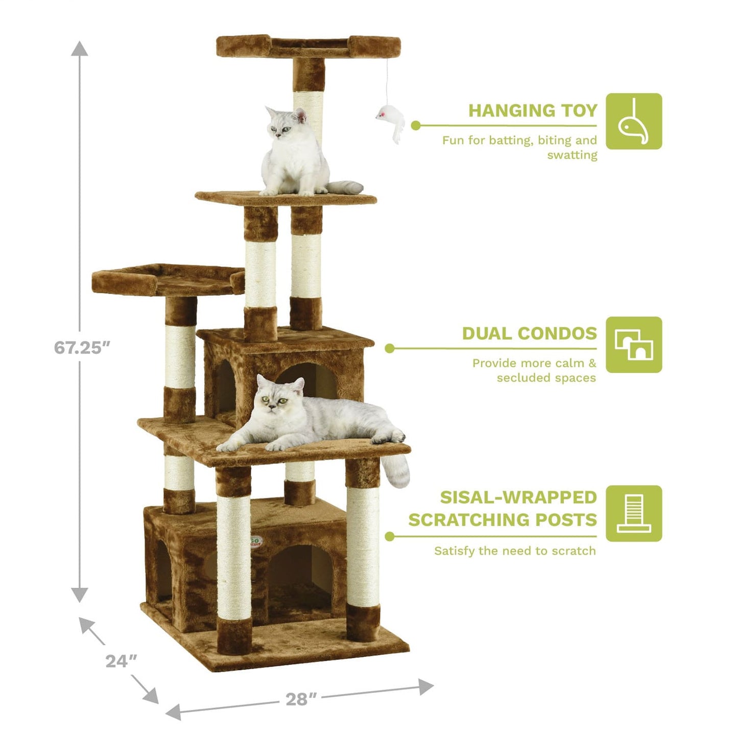 67" Cat Tree Condo