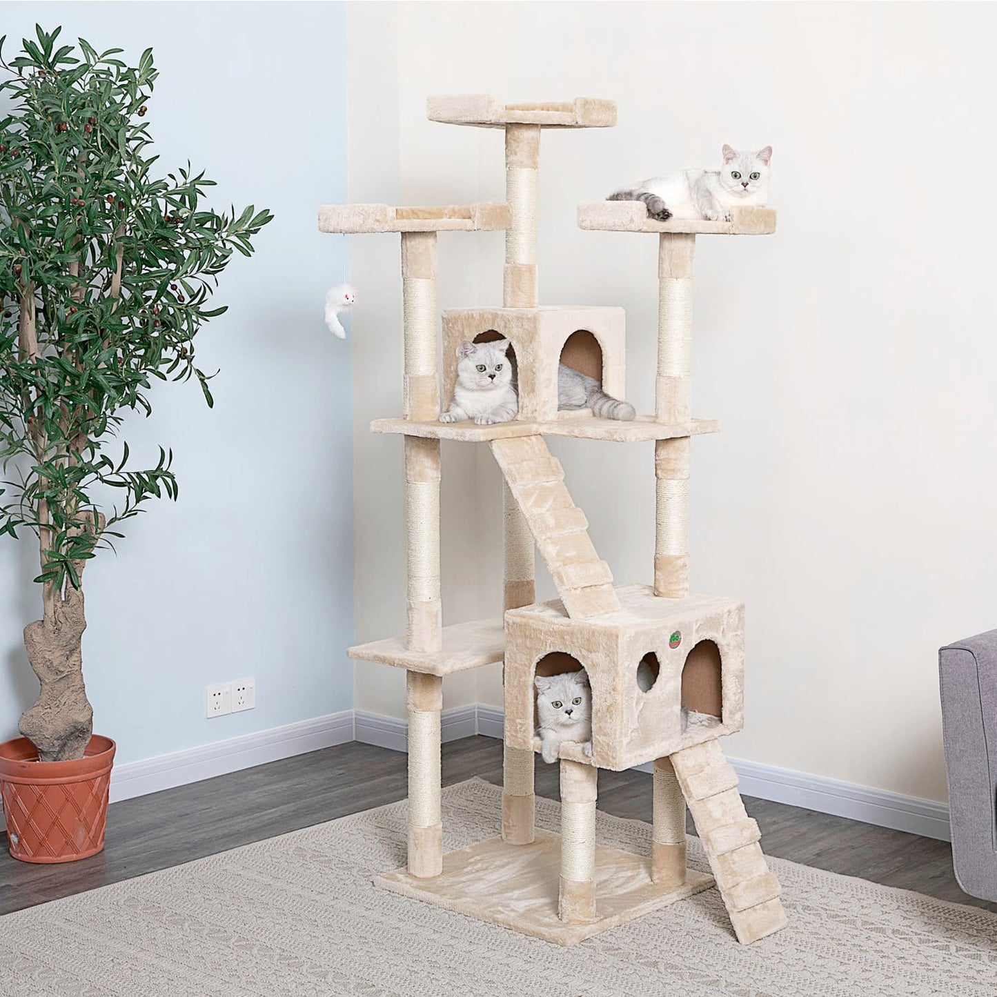72" Cat Tree Condo