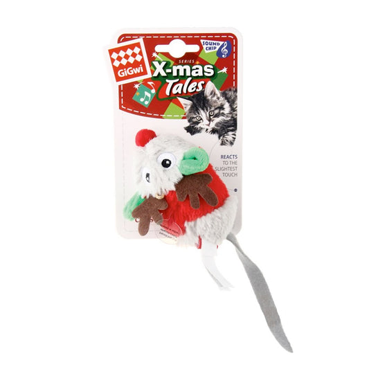 GiGwi X-mas Tales Melody Chaser Mouse - motion activated