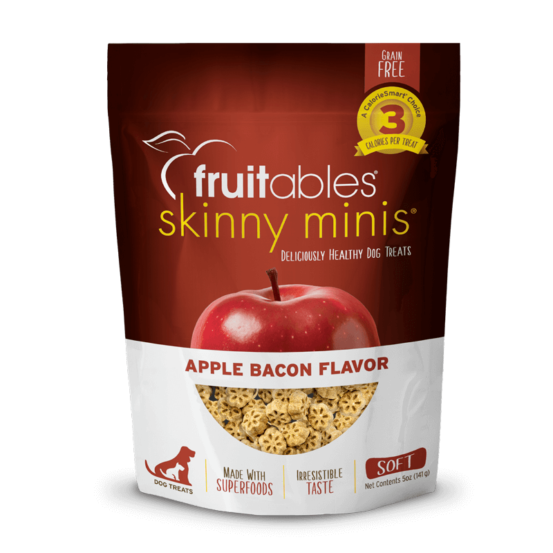 Fruitables Skinny Minis Dog Treats Apple  &  Bacon 5 oz