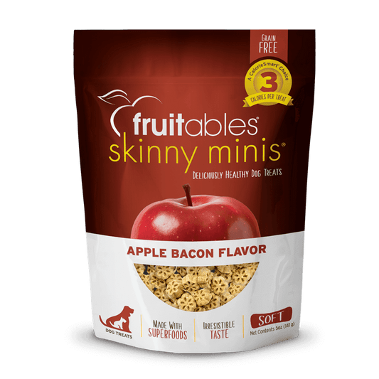 Fruitables Skinny Minis Dog Treats Apple Bacon 5 oz