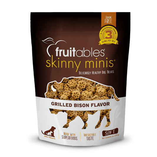 Fruitables Skinny Minis Dog Treats Grilled Bison 141 gr