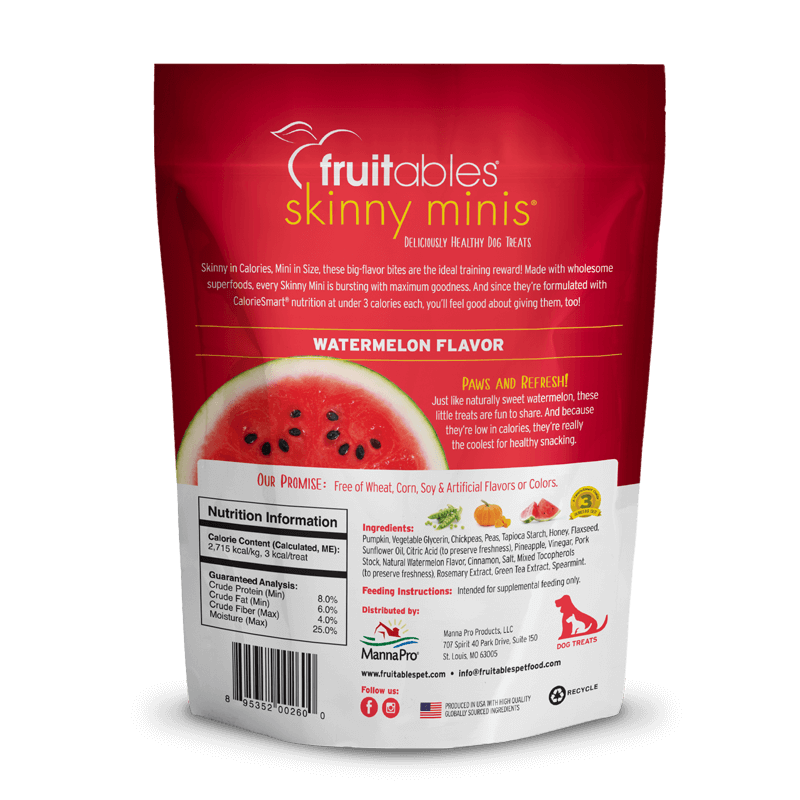 Fruitables Skinny Minis Dog Treats Watermelon 141gr