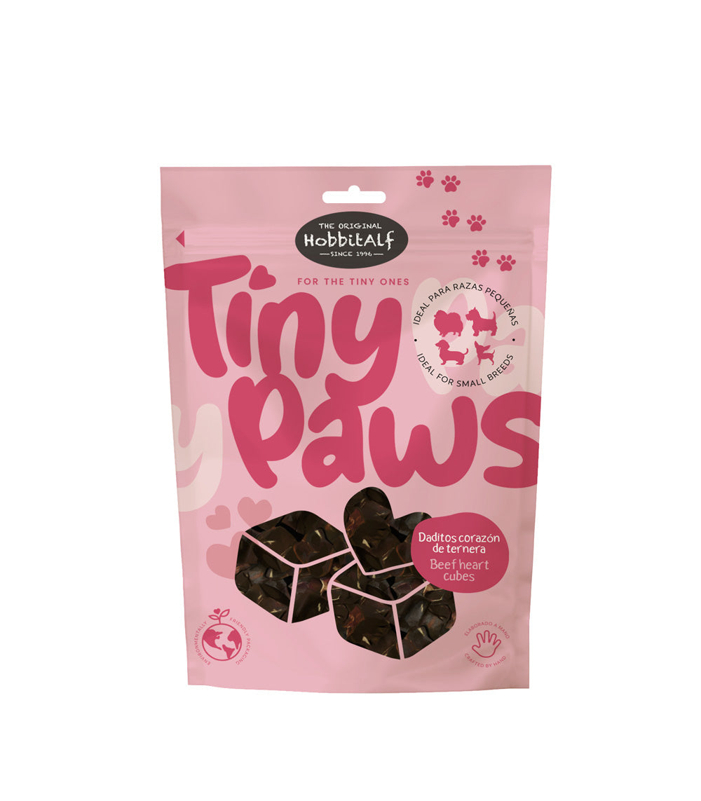 Hobbitalf Air Dried Beef Heart Cubes Dog Treats - 80G