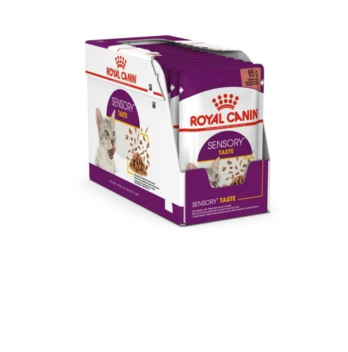 Royal Canin 12 x 85 gm Feline Health Nutrition Sensory Taste Gravy (Wet Food Pouches)