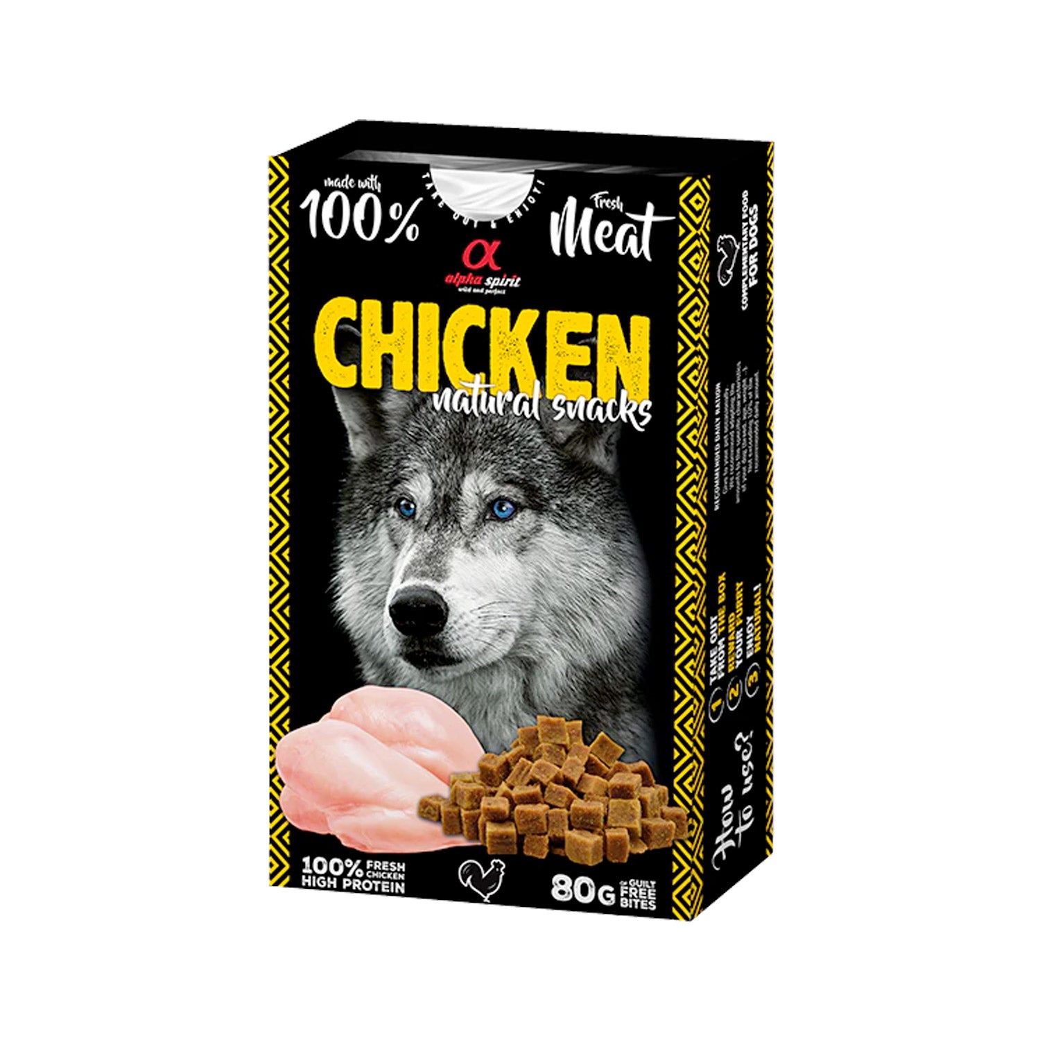 Alpha Spirit Natural Snacks for Dogs - Chicken