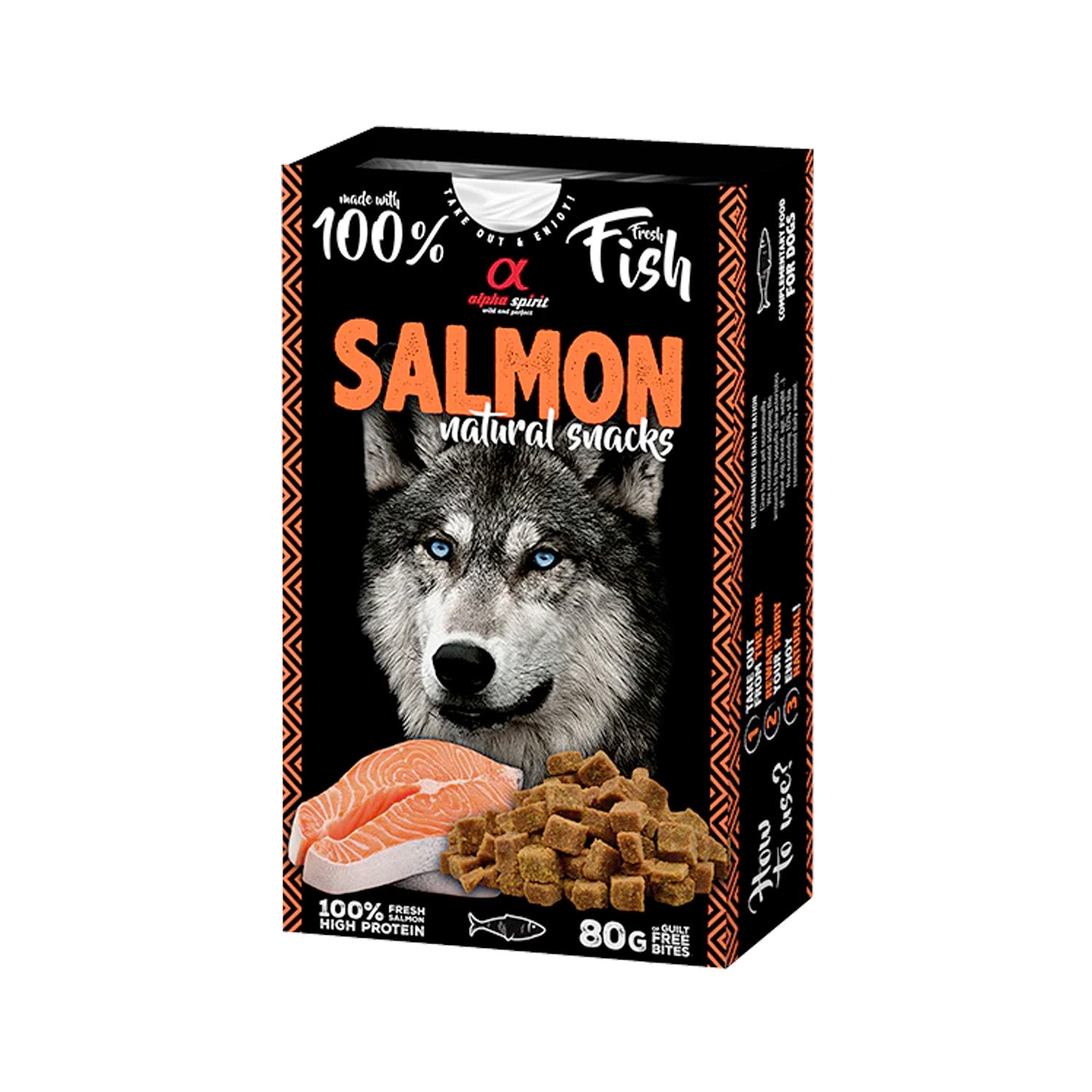 Alpha Spirit Natural Snacks for Dogs - Salmon