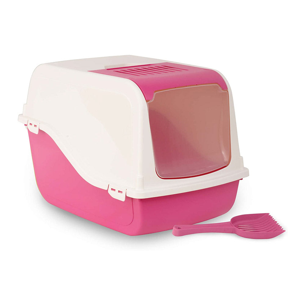 Cat Litter Box ARIEL(TOP FREE) - Dark Pink