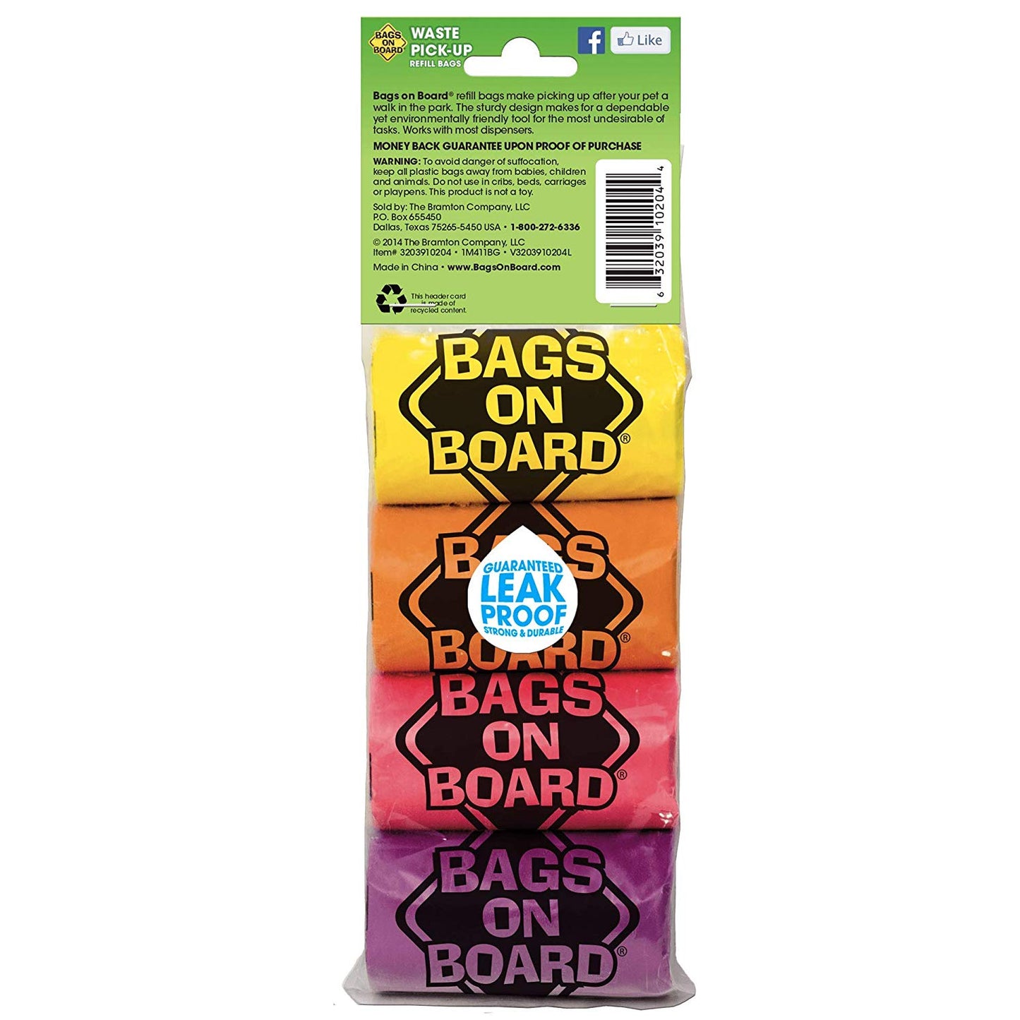 BOB Refill Bags - Rainbow Roll 60 bags (4x15)