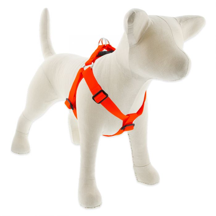 Large Dog Basics Step In Harness 1" - 19"-28", Orange