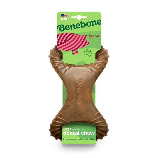 Benebone Dental Dog Chew Toy - Bacon