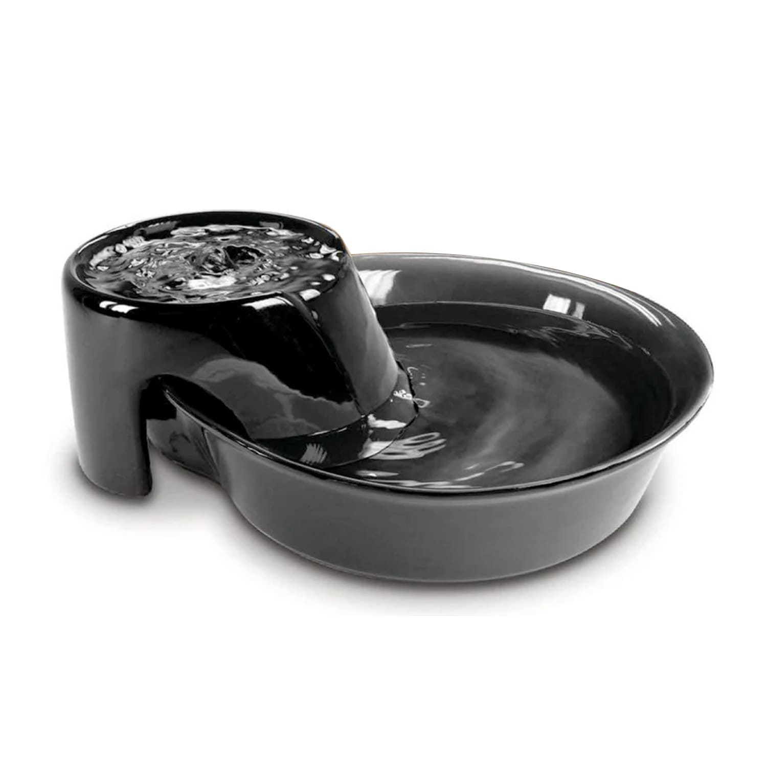 Big Max Ceramic Pet Drinking Fountain 128oz (Black)