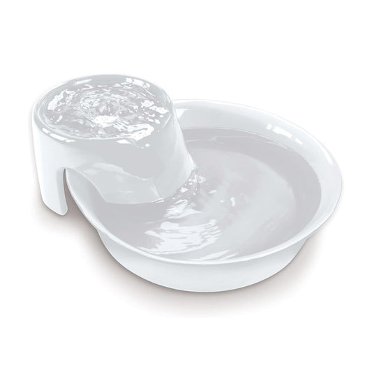 Big Max Ceramic Pet Drinking Fountain 128oz (White)