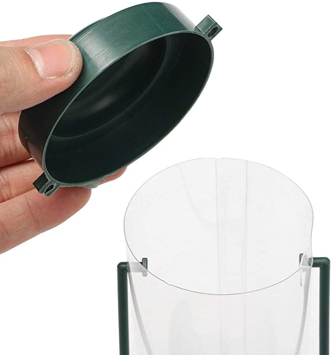 2PCS Outdoor Hanging Wild Bird Feeder, Finch Feeder for Garden Backyard Decoration Attractive Metal Thistle Feeder