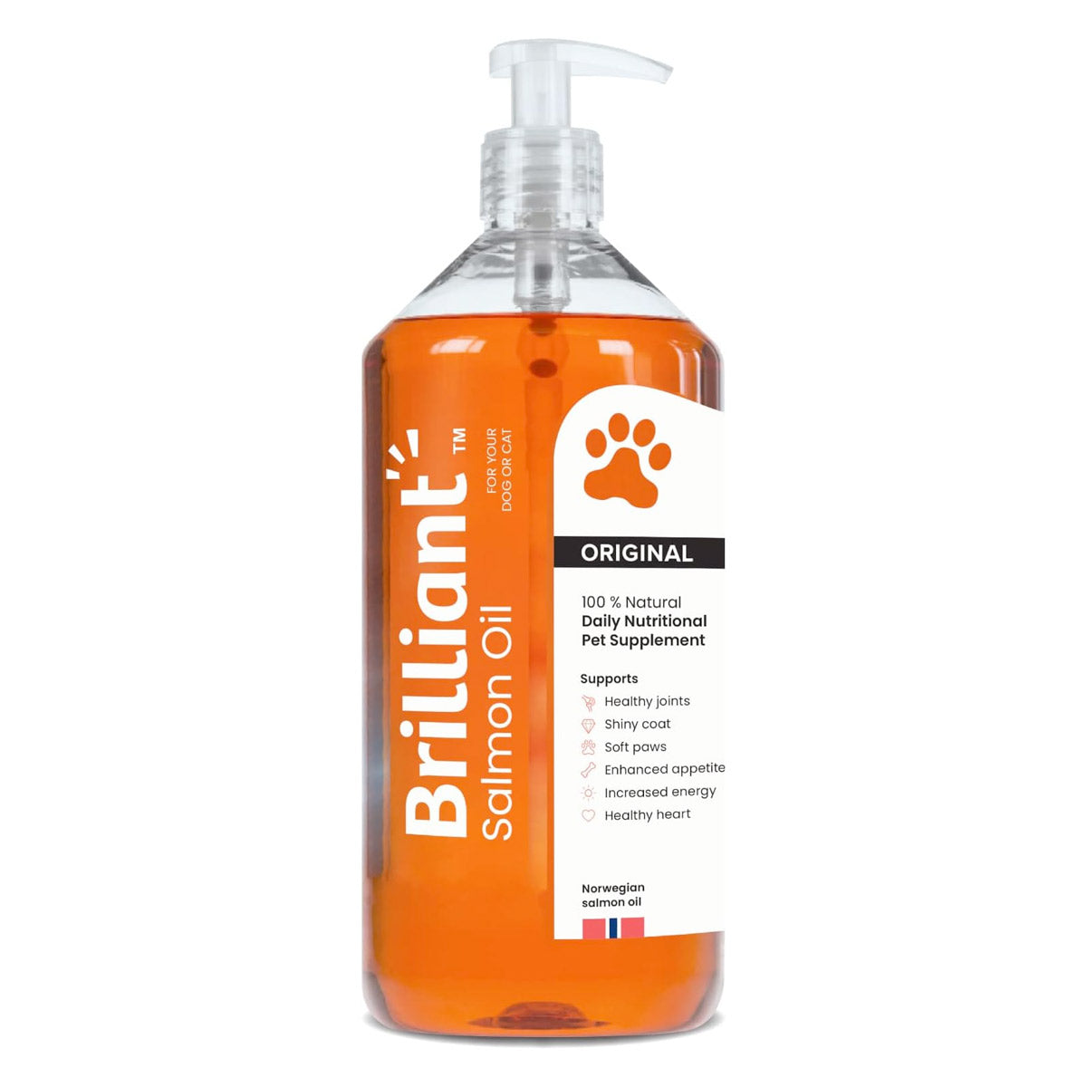 Brilliant Salmon Oil for Dogs and Cats - 1000 ml