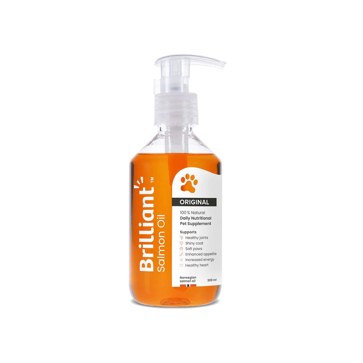 Brilliant Salmon Oil for Dogs and Cats - 300 ml