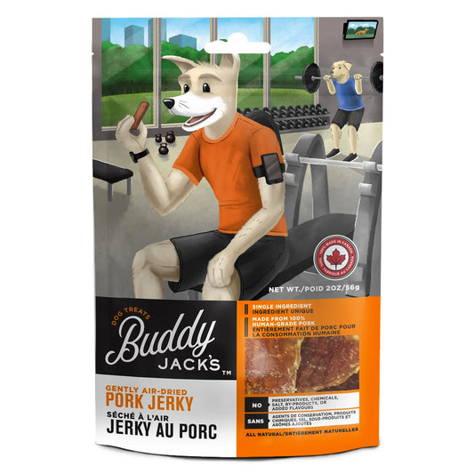 Buddy Jack's Pork Jerky Dog Treats 2oz / 56gm OFFER
