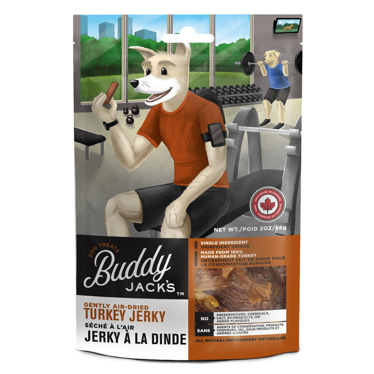 Buddy Jack's Turkey Jerky Dog Treats 2oz / 56gm