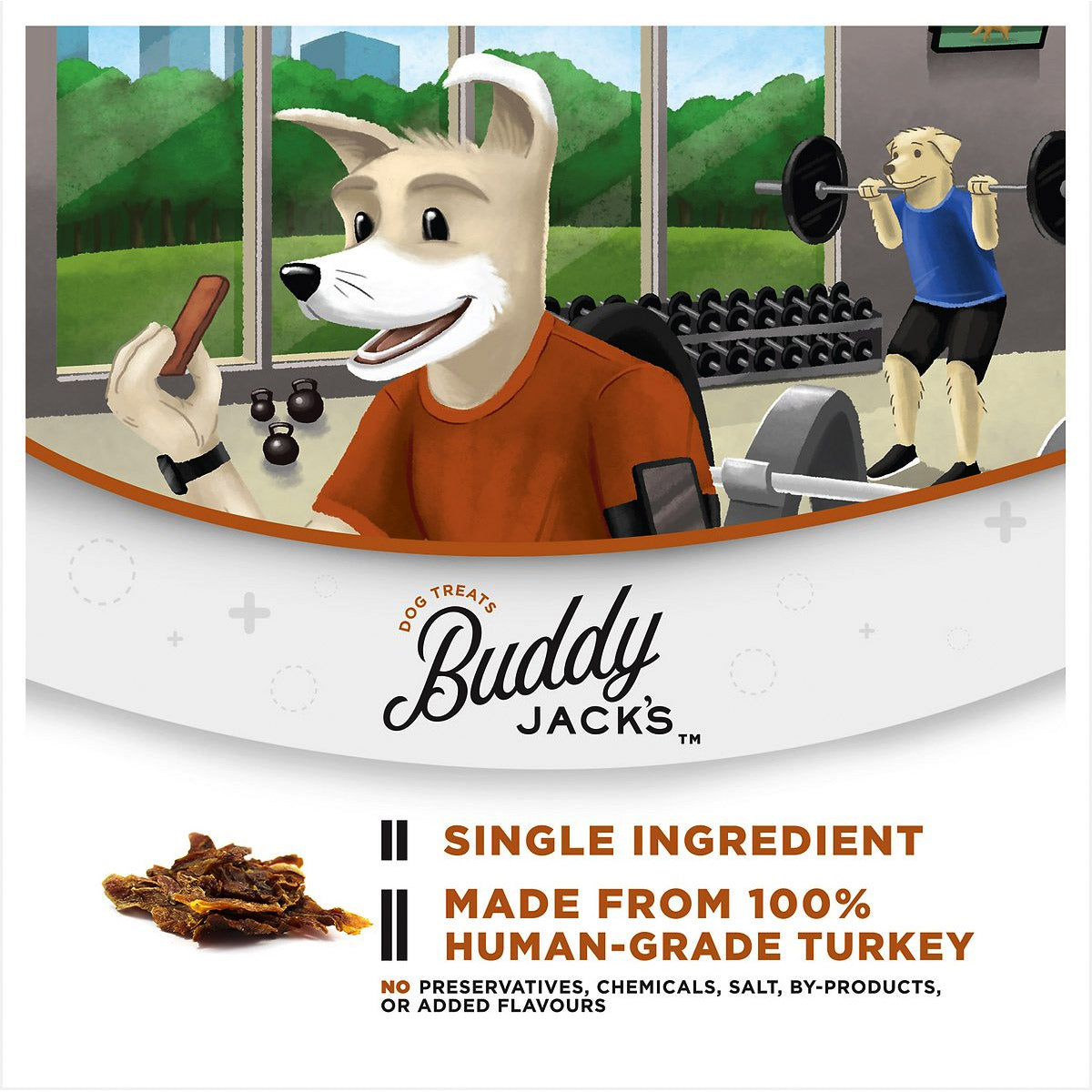 Buddy Jack's Turkey Jerky Dog Treats 2oz / 56gm
