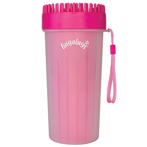 Bugalugs Paw Cleaner Cup For Dogs & Cats Pink
