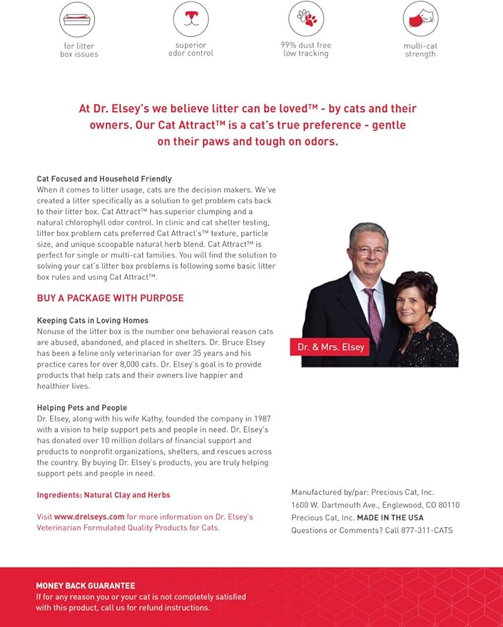 Dr. Elsey’s Precious Cat Attract Training Litter (9.1 kg)