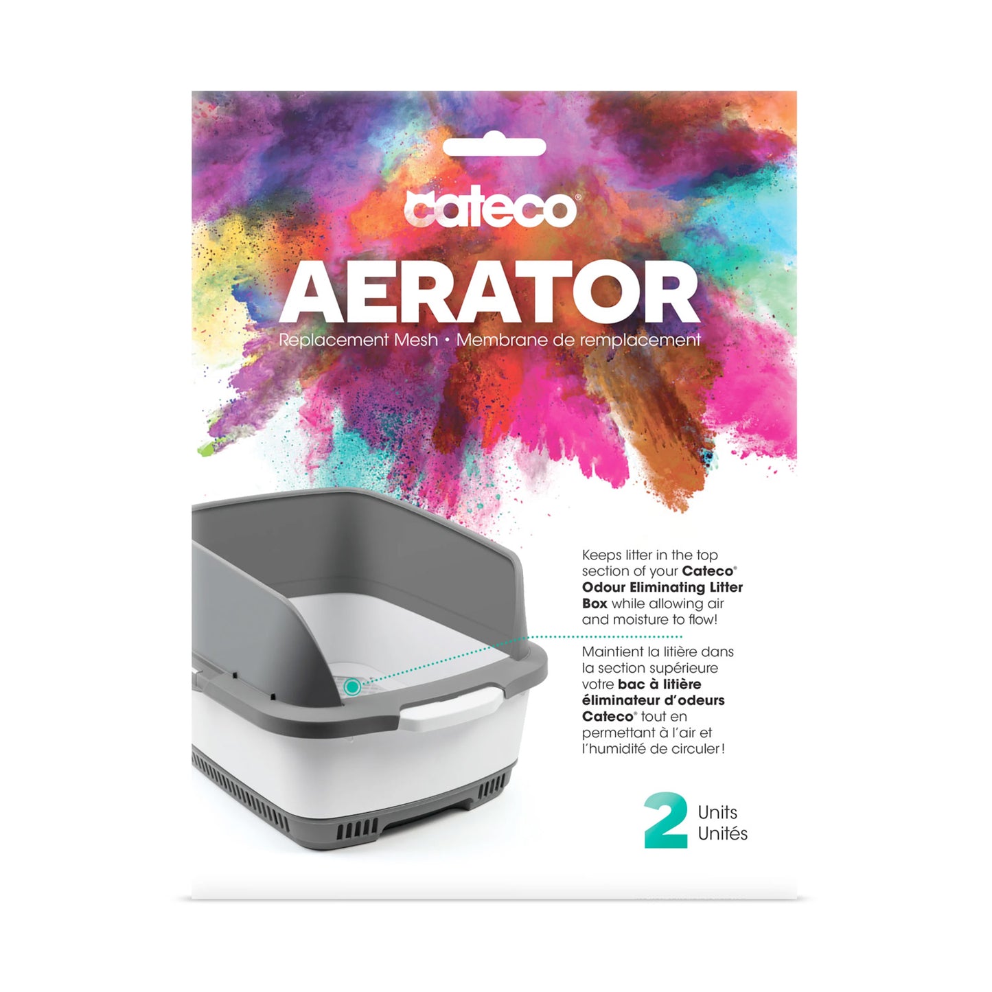 Cateco Aerator Replacement Mesh Pack for Cat Litter Box - Pack of 2