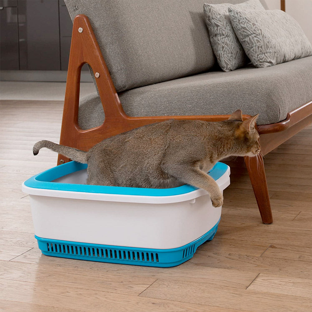 Cateco Cat Litter Box Blue