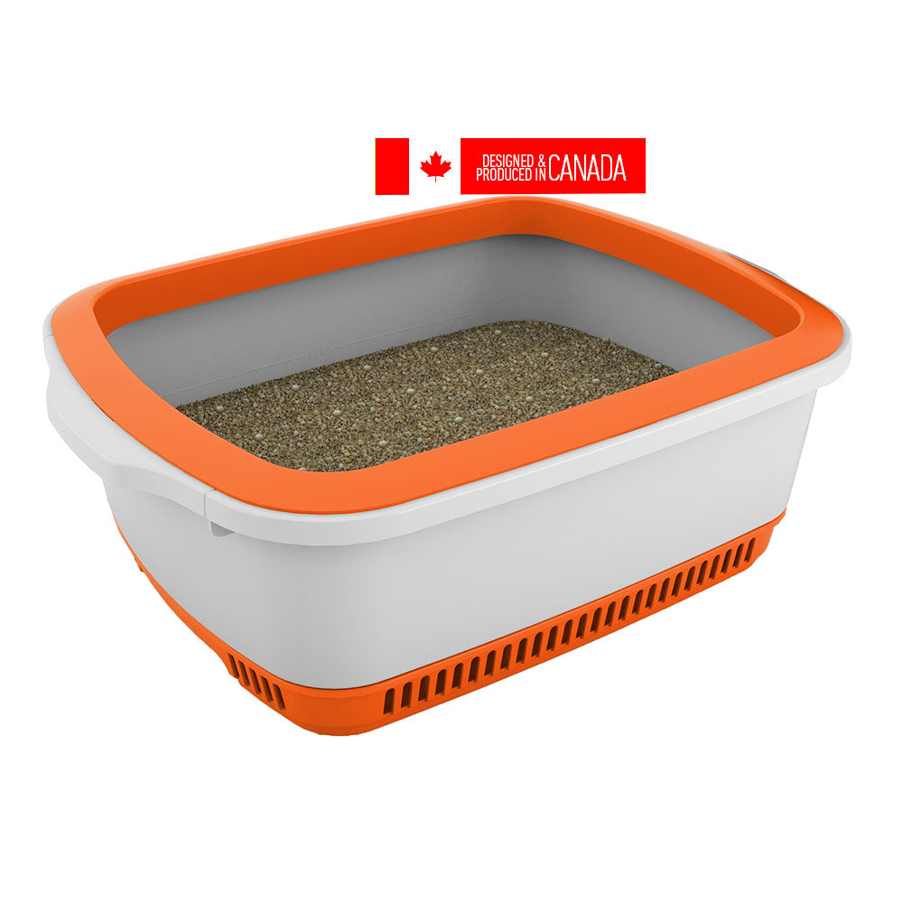 Cateco Cat Litter Box Orange